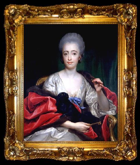 framed  Anton Raphael Mengs Portrait of the Duchess of Huescar, ta009-2